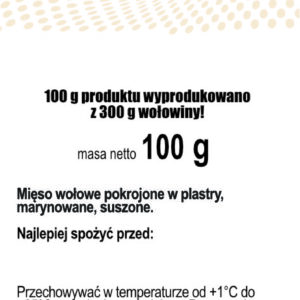 BEEF JERKY - 100 g, Classic