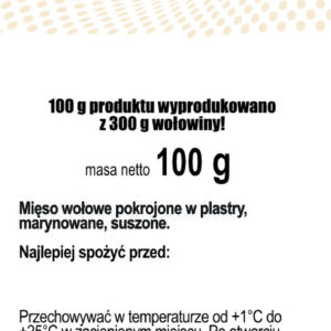 BEEF JERKY - 100 g, BBQ