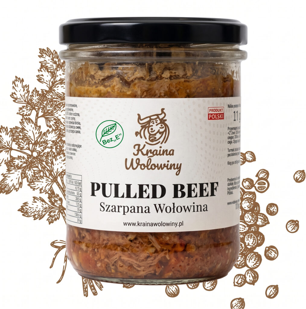 PULLED BEEF bez "E"